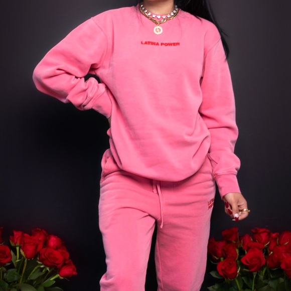 Pink Latina Power Sweatsuit - Picture 2 of 7